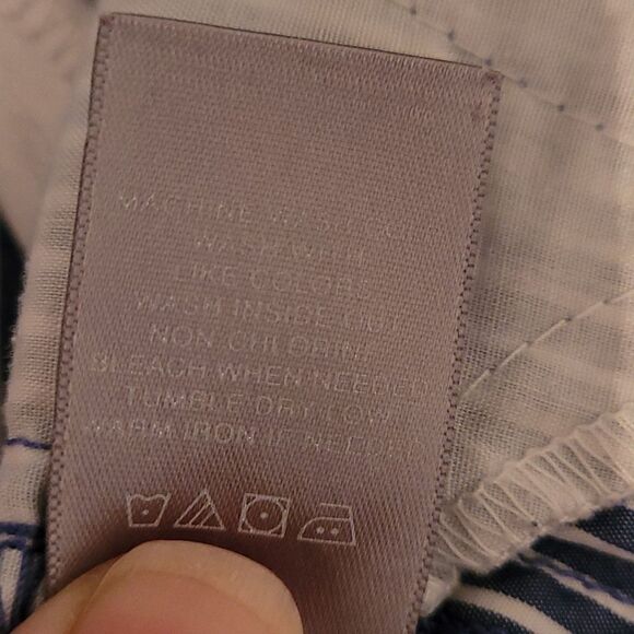 Liz Claiborne blue striped baby doll top - Picture 8 of 8